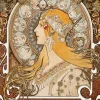 Grafika Alphonse Mucha - La Plume, 1896-97*Femme Hommes Et Femmes|Affiches De Cinéma, Publicité