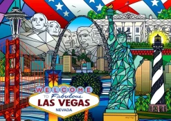 Enjoy Puzzle American Landmarks Collage* Villes Et Villages|Monuments