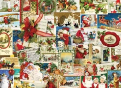 Eurographics Anciennes Cartes de Noël*Femme Noël|Collages
