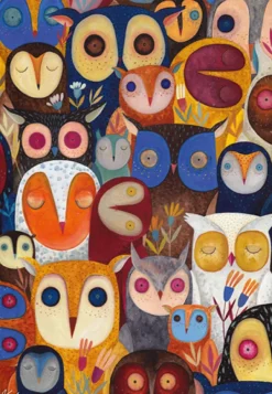 DToys Andrea Kürti - Kurti Andi - Collage - Hiboux* Oiseaux|Collages