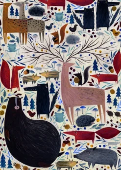 DToys Andrea Kürti - Andrea Kürti - Wild Animals* Animaux De La Forêt|Art