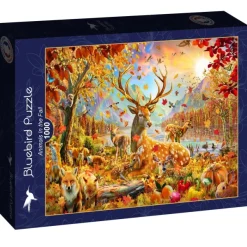 Bluebird Puzzle Animals In the Fall* Animaux De La Forêt|Forêts, Fleurs Et Jardins