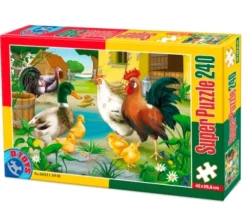 DToys Animaux de la ferme : poule, coq, canard, poussins et dindons*Enfant À Partir De 9 Ans|Animaux De La Ferme