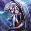 Clementoni Anne Stokes - Anne Stokes - Mage Dragon*Femme Animaux Fantastiques|Dragons