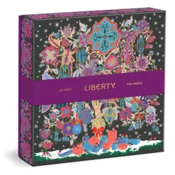 Galison Arbre de Vie de Noël - Liberty - Puzzle Étincellant de 500 Pièces*Femme Noël|Carré