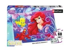 Nathan Ariel, Jolie Petite Sirène*Enfant Puzzles Pour Enfants|Dès 6 Ans : 50 À 100 Pièces