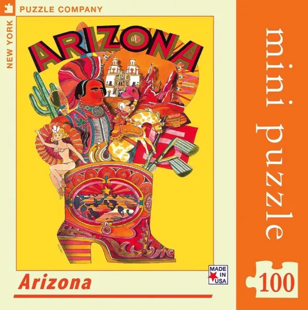 New York Puzzle Company Arizona Mini* Pièces Mini|États-Unis Et Canada
