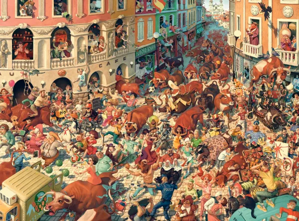 Castorland Art Collection - Course de Taureaux à Pampeluna* De 3 000 Pièces|De 3 000 Pièces