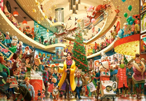 Castorland Art Collection - Shopping Fou*Femme De 1 500 Pièces|De 1 500 Pièces