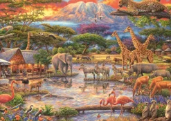 Schmidt Spiele Au Pied du Kilimandjaro* Autres Animaux|Animaux Sauvages