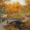 Eurographics Autumn in an Old Park by Eugene Lushpin* Ponts|Forêts, Fleurs Et Jardins