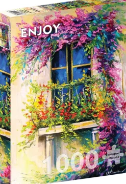 Enjoy Puzzle Balcon Fleuri* Forêts, Fleurs Et Jardins|De 1 000 Pièces