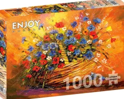 Enjoy Puzzle Basket with Flowers* Forêts, Fleurs Et Jardins|Art