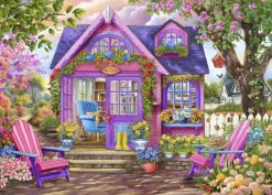 Bluebird Puzzle Bigelow Illustrations - She Shed* Cottages Et Châlets|Forêts, Fleurs Et Jardins