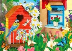Enjoy Puzzle Birdhouse Garden* Oiseaux|Forêts, Fleurs Et Jardins