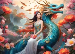 Bluebird Puzzle Blue Dragon*Enfant Puzzles Pour Enfants|De 500 À 999 Pièces