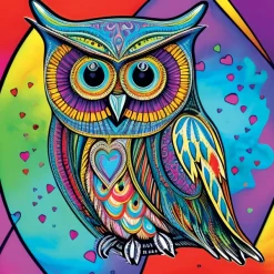 Yazz Boho Owl* Oiseaux|Carré