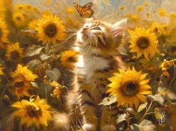 SunsOut Bonjour Nouvel Ami* Chats|Forêts, Fleurs Et Jardins