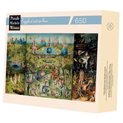Puzzle Michèle Wilson Bosch Jérôme - Puzzle en Bois Découpé à la Main - Jardin Des Délices*Femme Puzzles Adultes|Religions Et Mysticisme