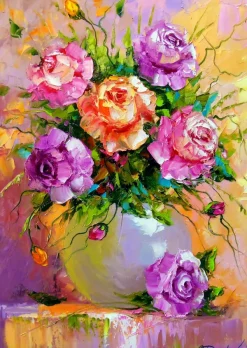 Enjoy Puzzle Bouquet de Roses* Forêts, Fleurs Et Jardins|Art