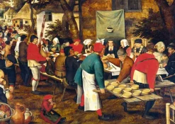 Grafika Brueghel Pieter - Pieter Brueghel the Younger - Noce Paysanne, 1630* De 2 000 Pièces|De 2 000 Pièces