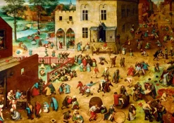 Bluebird Puzzle Brueghel Pieter - Pieter Bruegel the Elder - Children's Games, 1560* Art|De 1 000 Pièces