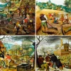 Bluebird Puzzle Brueghel Pieter - Pieter Brueghel the Younger - The Four Seasons* Art|De 1 000 Pièces