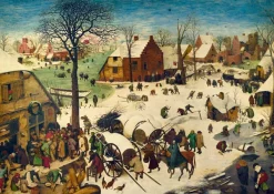 Bluebird Puzzle Brueghel Pieter - Pieter Bruegel the Elder - The Census at Bethlehem, 1566* Art|De 1 000 Pièces
