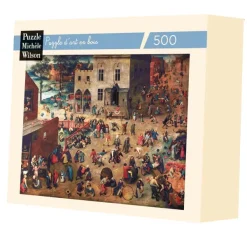 Puzzle Michèle Wilson Brueghel Pieter - Puzzle en Bois Découpé à la Main - Brueghel : Jeux D'Enfants* Puzzles Adultes|Pièces Difficiles