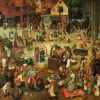 DToys Brueghel Pieter - Pieter Brueghel Le Vieux - The Fight Between Carnival and Lent* Art|De 1 000 Pièces