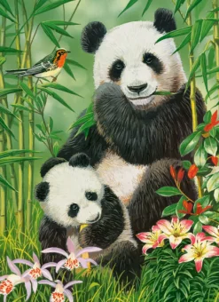 Castorland Brunch des Pandas* Animaux De La Forêt|Forêts, Fleurs Et Jardins