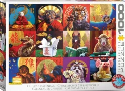 Eurographics Calendrier Chinois*Femme Animaux Sauvages|Animaux De La Ferme
