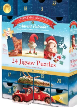 Eurographics Calendrier de l'Avent - Christmas Animals - 24 Puzzles*Femme Animaux De La Ferme|Noël
