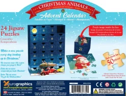 Eurographics Calendrier de l'Avent - Christmas Animals - 24 Puzzles*Femme Animaux De La Ferme|Noël
