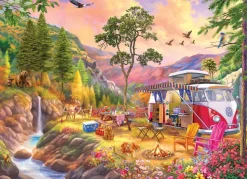 Eurographics Camping Paradis* Voitures, Motos Et Camions|De 1 000 Pièces