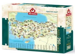 Art Puzzle Carte de la Turquie* Cartes Du Monde|Dès 9 Ans : 251 À 399 Pièces