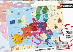 Nathan Carte de l'Europe*Enfant À Partir De 9 Ans|Dès 8 Ans : 101 À 250 Pièces