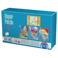 DToys Carte de l'Europe avec les drapeaux*Enfant À Partir De 9 Ans|Puzzles Pour Enfants