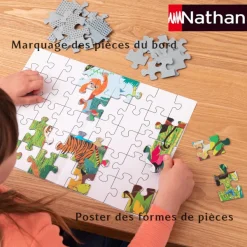 Nathan Carte du Monde des Animaux*Enfant Animaux Sauvages|Cartes Du Monde