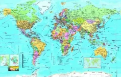 Dino Carte du Monde (en anglais)* Cartes Du Monde|De 1 000 Pièces