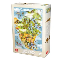 DToys Cartoon Collection - Carte des USA*Femme Humour, Satire Et Wasgij|Cartes Du Monde