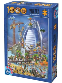 DToys Cartoon Collection - Construction du Burj Al Arab*Femme Humour, Satire Et Wasgij|Monuments