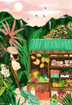 Pieces & Peace Cathie Illustrates - Coco, Mangue, Passion*Femme Déco Culinaire|Hommes Et Femmes