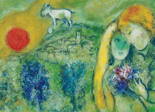 Eurographics Chagall Marc - Marc Chagall - Les Amoureux de Vence* Art|De 1 000 Pièces