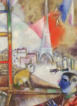 Eurographics Chagall Marc - Marc Chagall - Paris par la Fenêtre (détail)* Art|De 1 000 Pièces