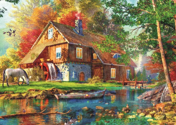 Trefl Chalet Au Bord De La Rivière* Animaux De La Forêt|Cottages Et Châlets