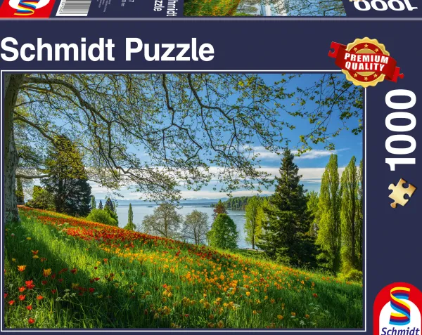 Schmidt Spiele Champ de Tulipes - Ile de Mainau* Forêts, Fleurs Et Jardins|De 1 000 Pièces