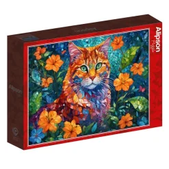 Alipson Puzzle Chat Mosaïque* Chats|Forêts, Fleurs Et Jardins