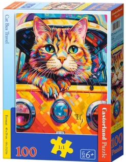 Castorland Chat Voyageur*Enfant Voitures, Motos Et Camions|Chats