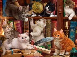 SunsOut Chatons dans la Librairie* Chats|Déco Et Objets